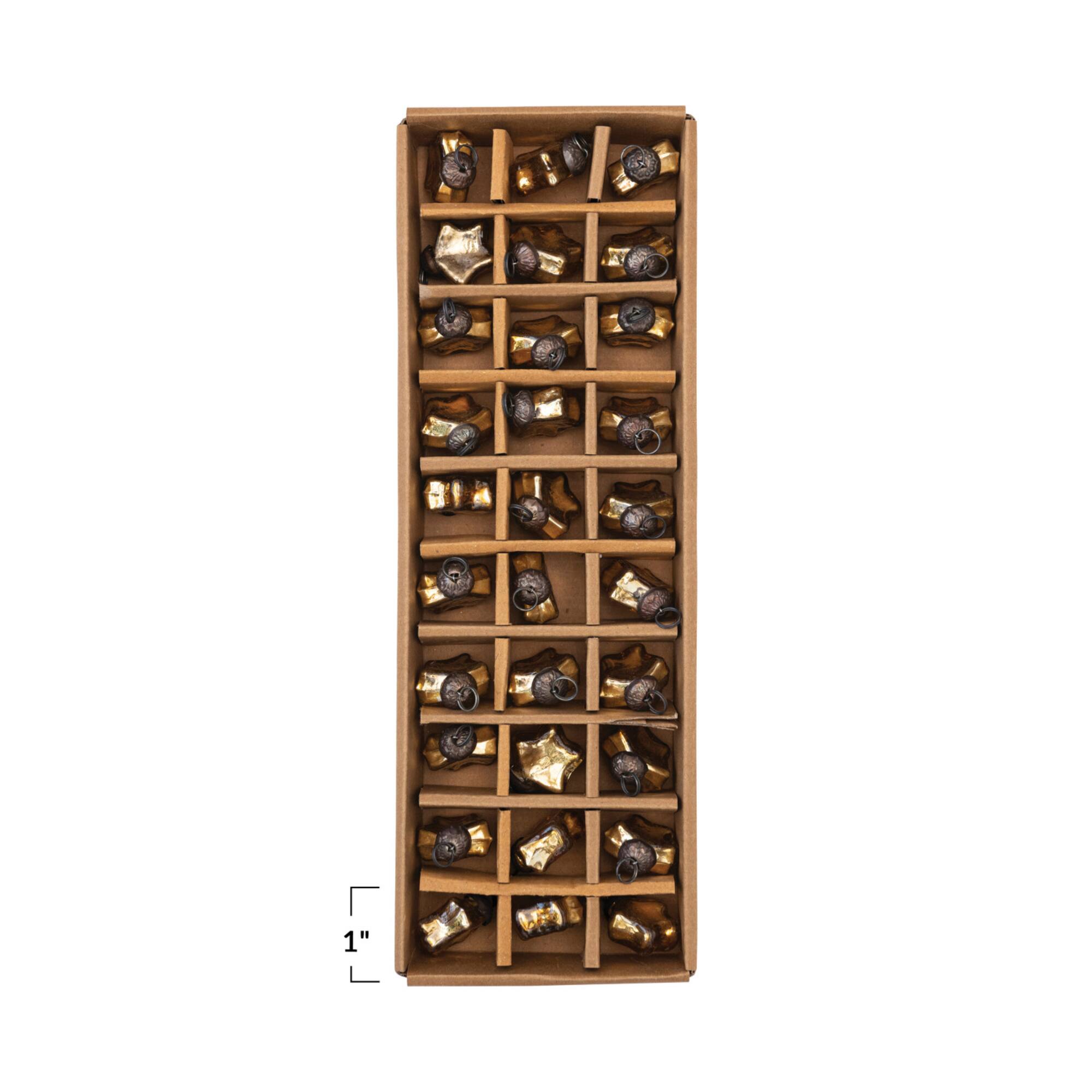 Hello Honey® 30ct. Glass Gold Star Ornaments